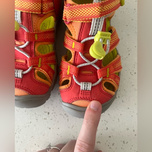 Keen Orange & Red Seacamp lI CNX Hybrid Water Sandals Unisex Toddlers Size 11 - Picture 13 of 15